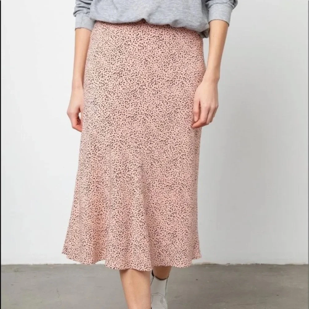 Rails Anya Rose Spotted Lined Midi Skirt